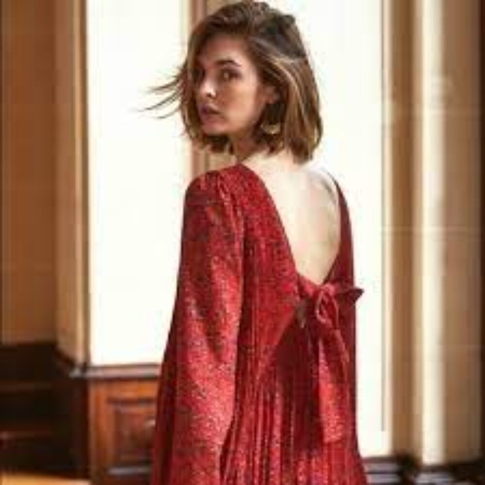 STUNNING Red Sezane Dress